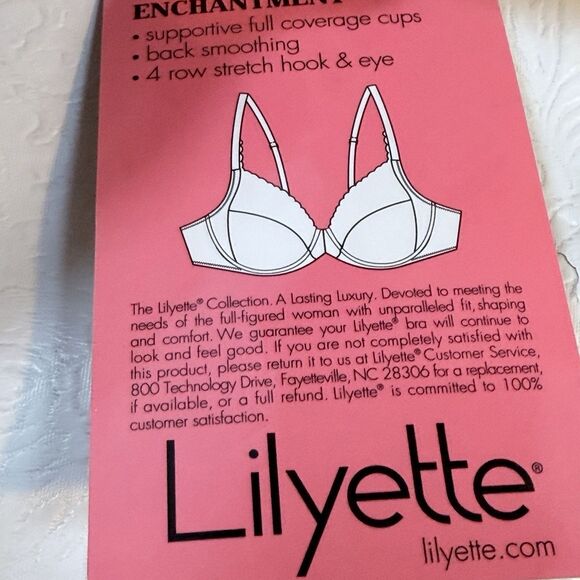 Lilyette 36DD Ivory Minimizer Underwire Bra 0432 - Picture 10 of 11